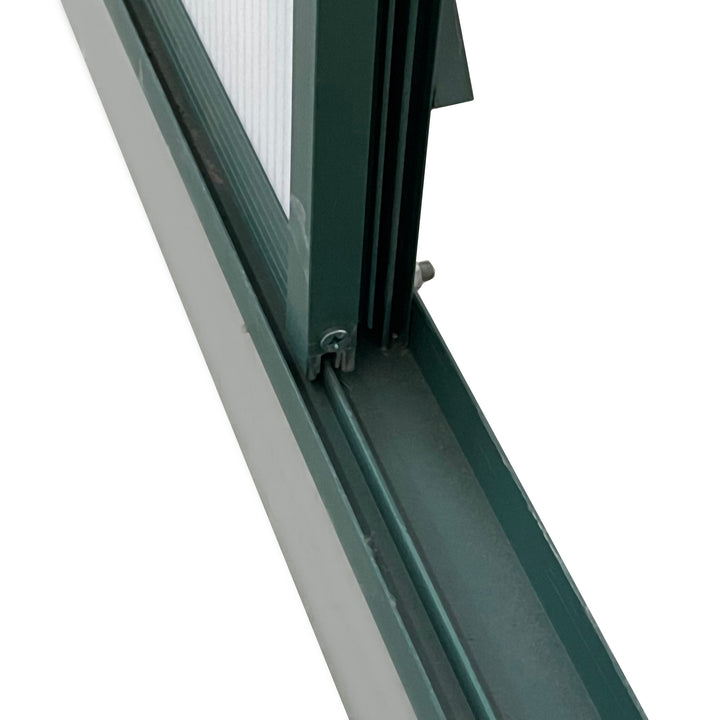 Aluminium Greenhouse Polycarbonate Walk-in Garden Greenhouse Kit with Adjustable Roof Vent, Rain Gutter and Foundation, 8 x 12ft, Clear