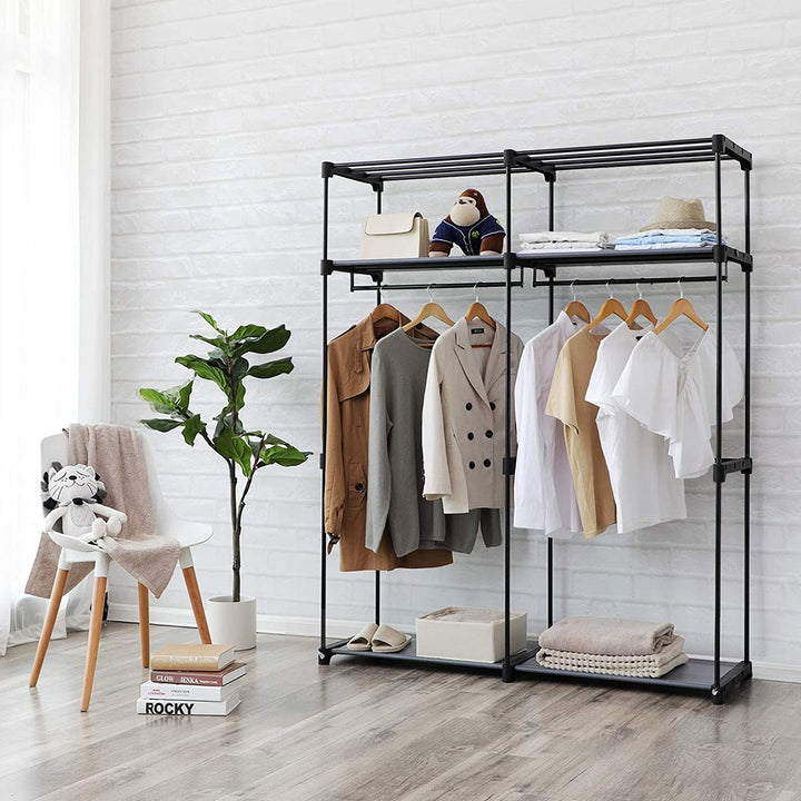 Hanging Rods Portable Wardrobe