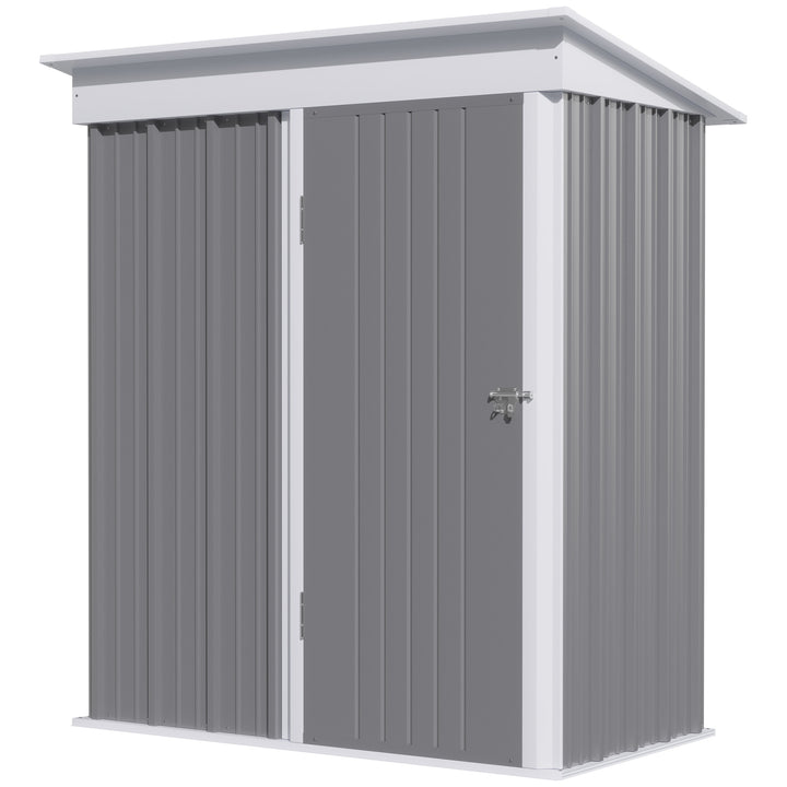 Metal Garden Shed for Tool Motor Bike, with Adjustable Shelf-Grey