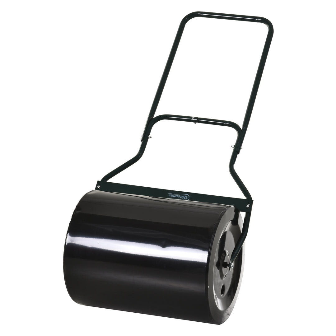 50cm Steel Garden Lawn Roller Fillable Cylinder Rolling Drum w/ Handle