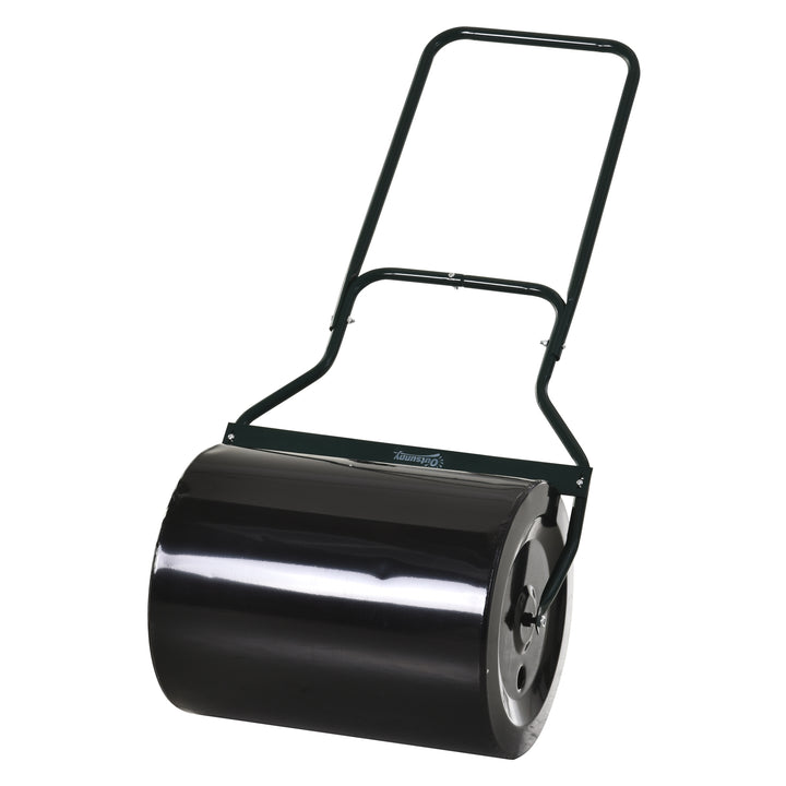 50cm Steel Garden Lawn Roller Fillable Cylinder Rolling Drum w/ Handle