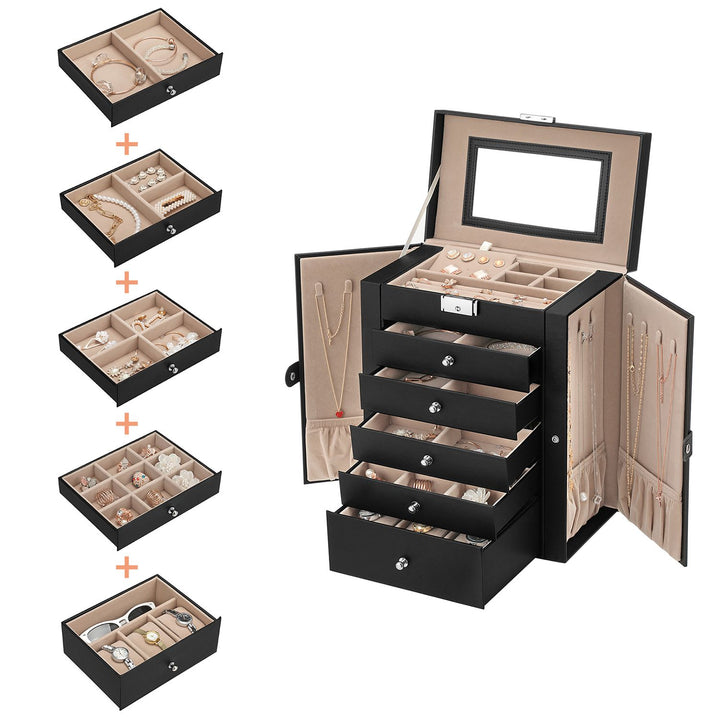 6-Tier Large Jewellery Box