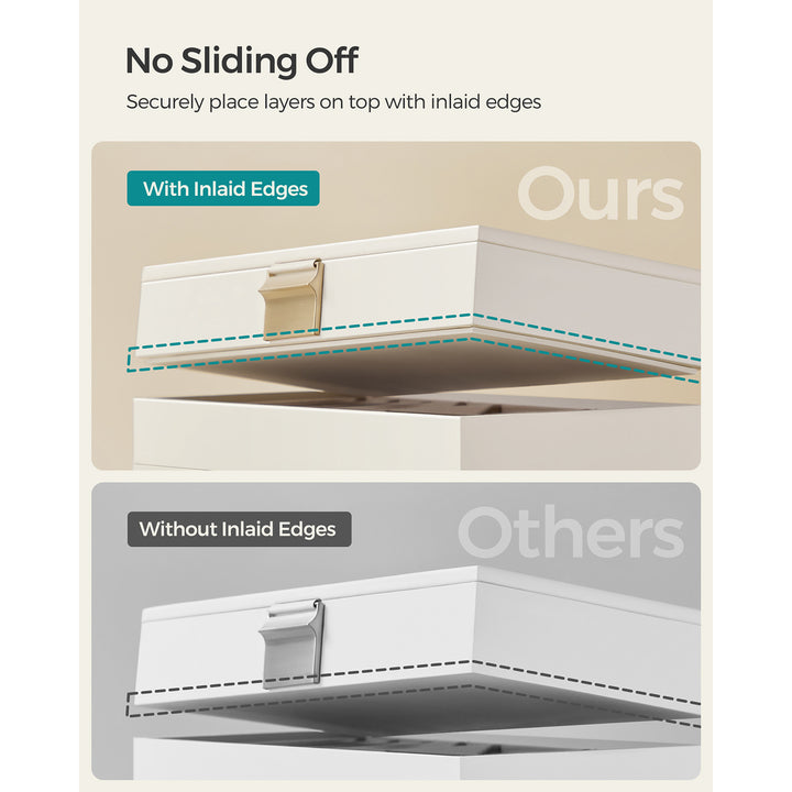 4-Tier Jewellery Box White