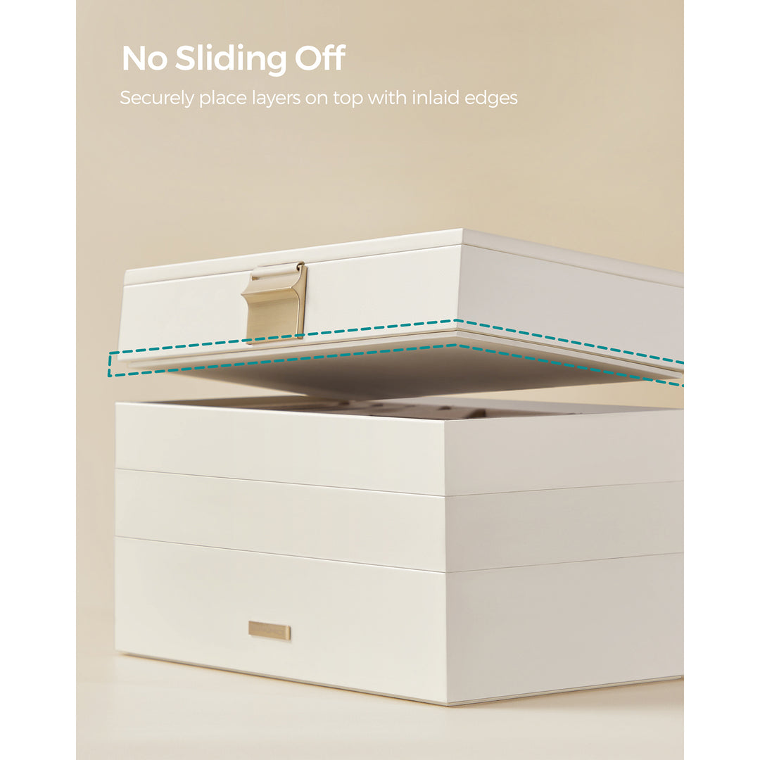4-Tier Jewellery Box White