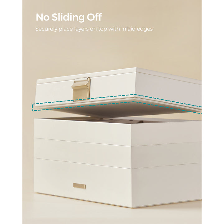 4-Tier Jewellery Box White