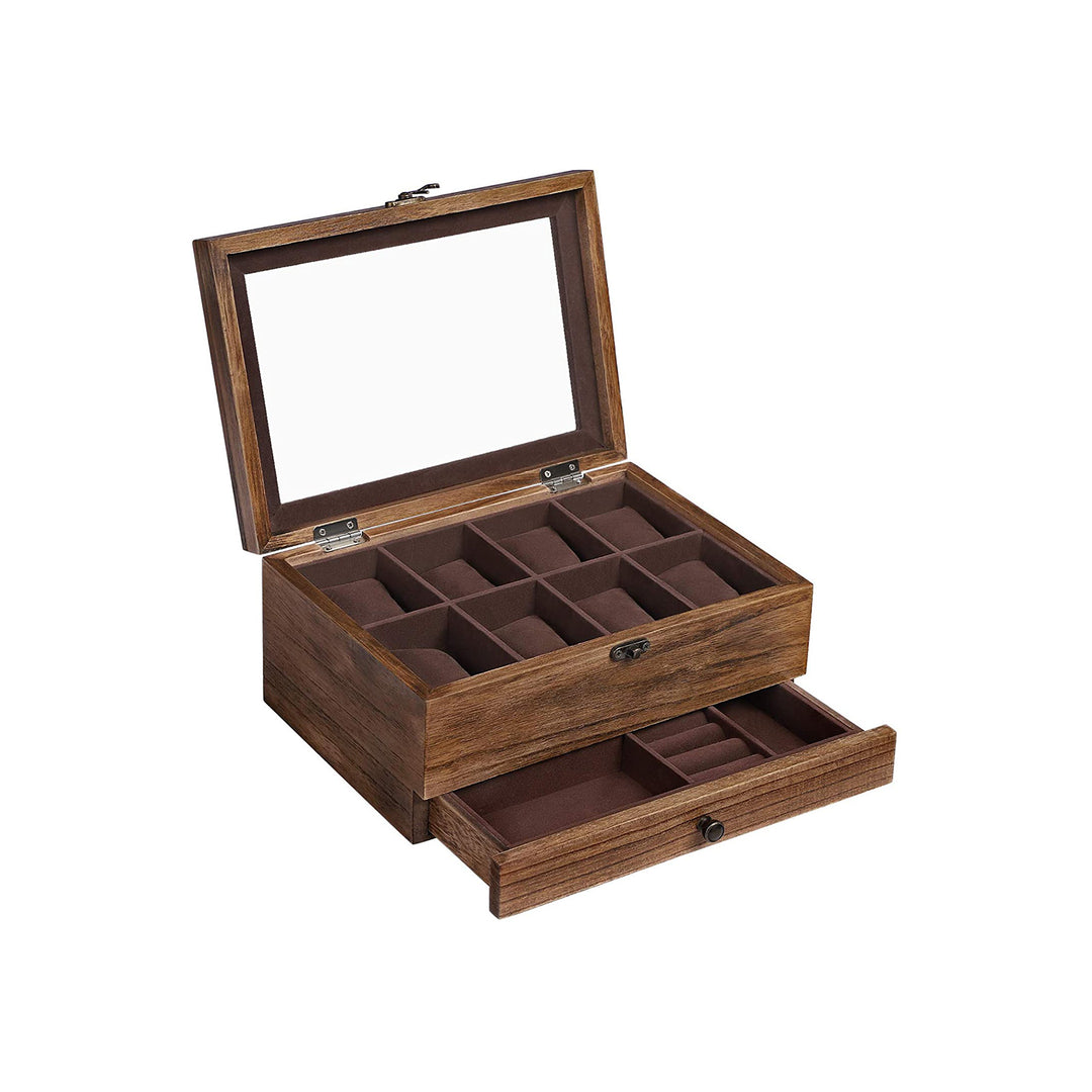8 Slots Wooden Watch Box
