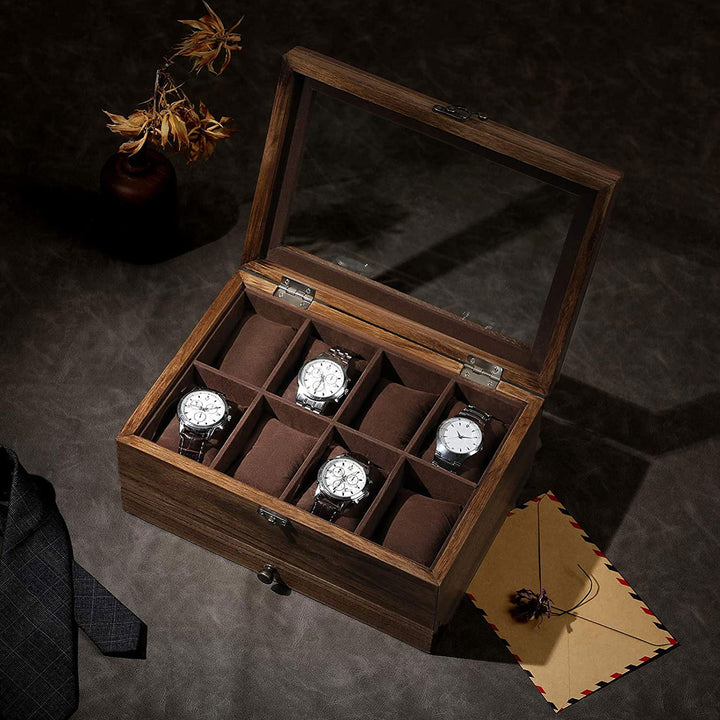 8 Slots Wooden Watch Box