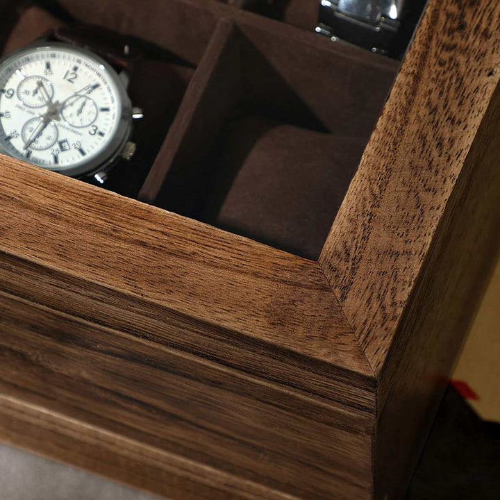 8 Slots Wooden Watch Box