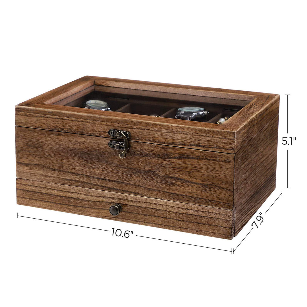 8 Slots Wooden Watch Box