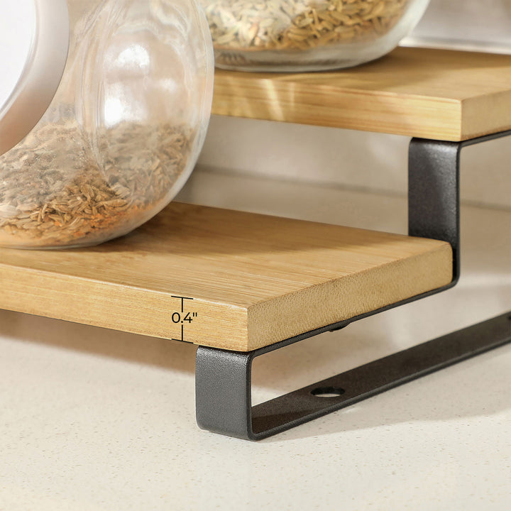 Spice Rack Natural and Black