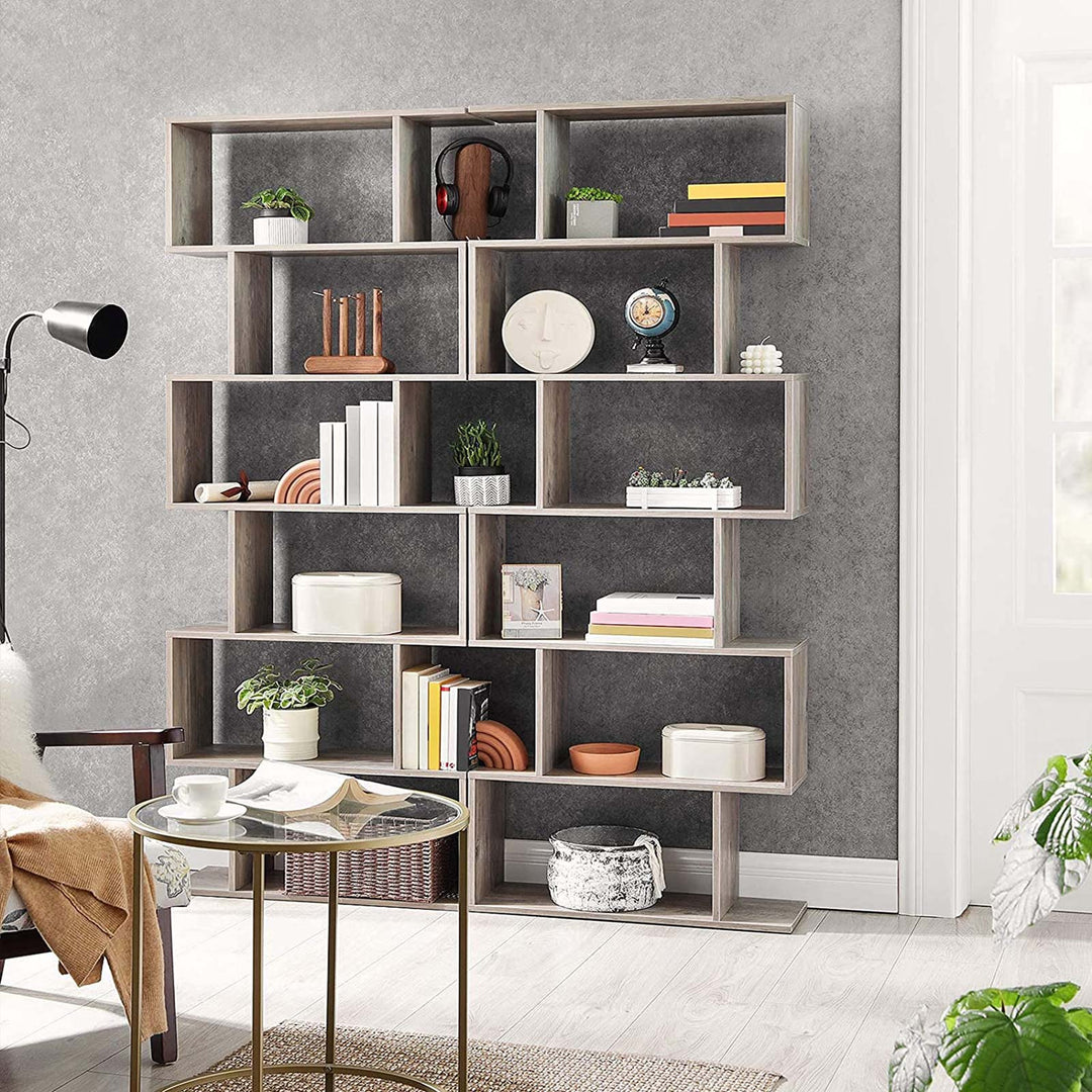 Wooden Bookcase Greige