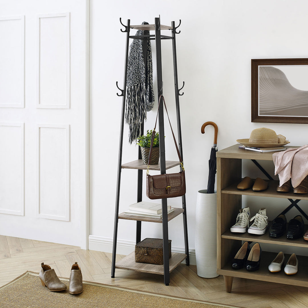3 Shelves Coat Stand