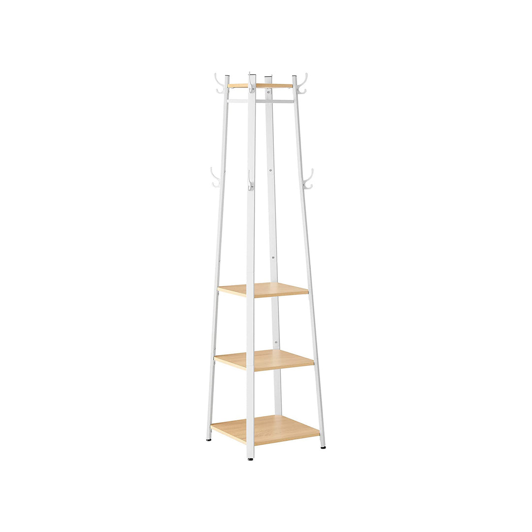 Coat Stand with 4 Shelves