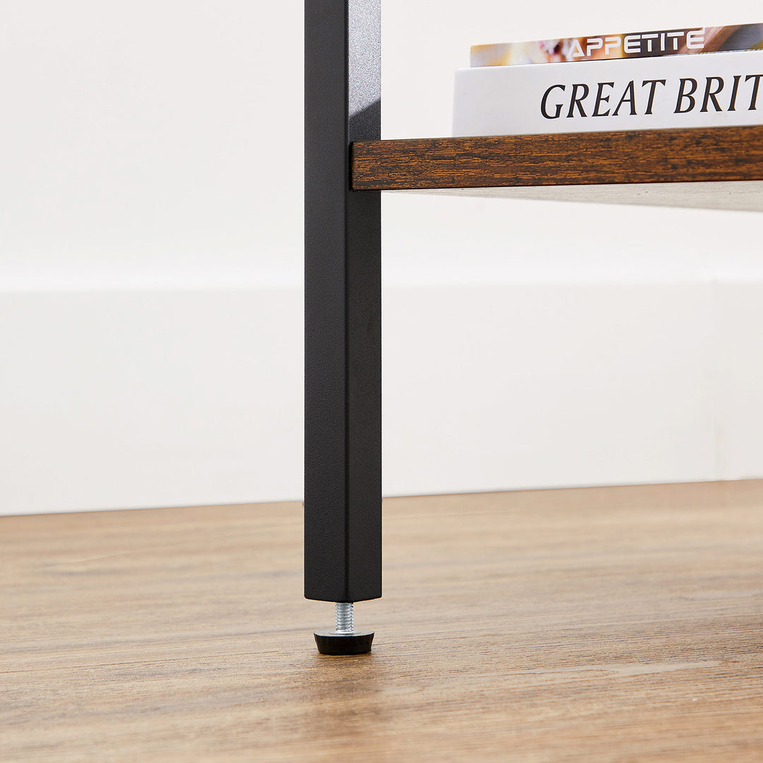 Nightstand End Table Industrial Accent Table