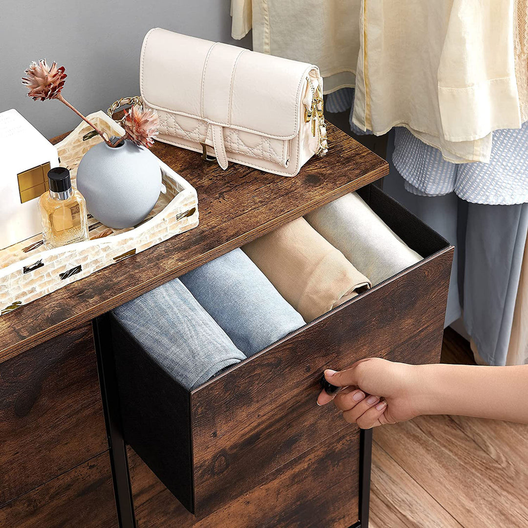 Chest of Drawers with 6 Fabric Drawers