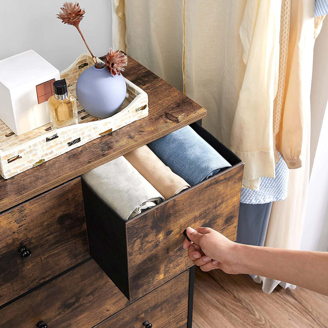 Fabric 5-Drawer Storage Organiser Unit