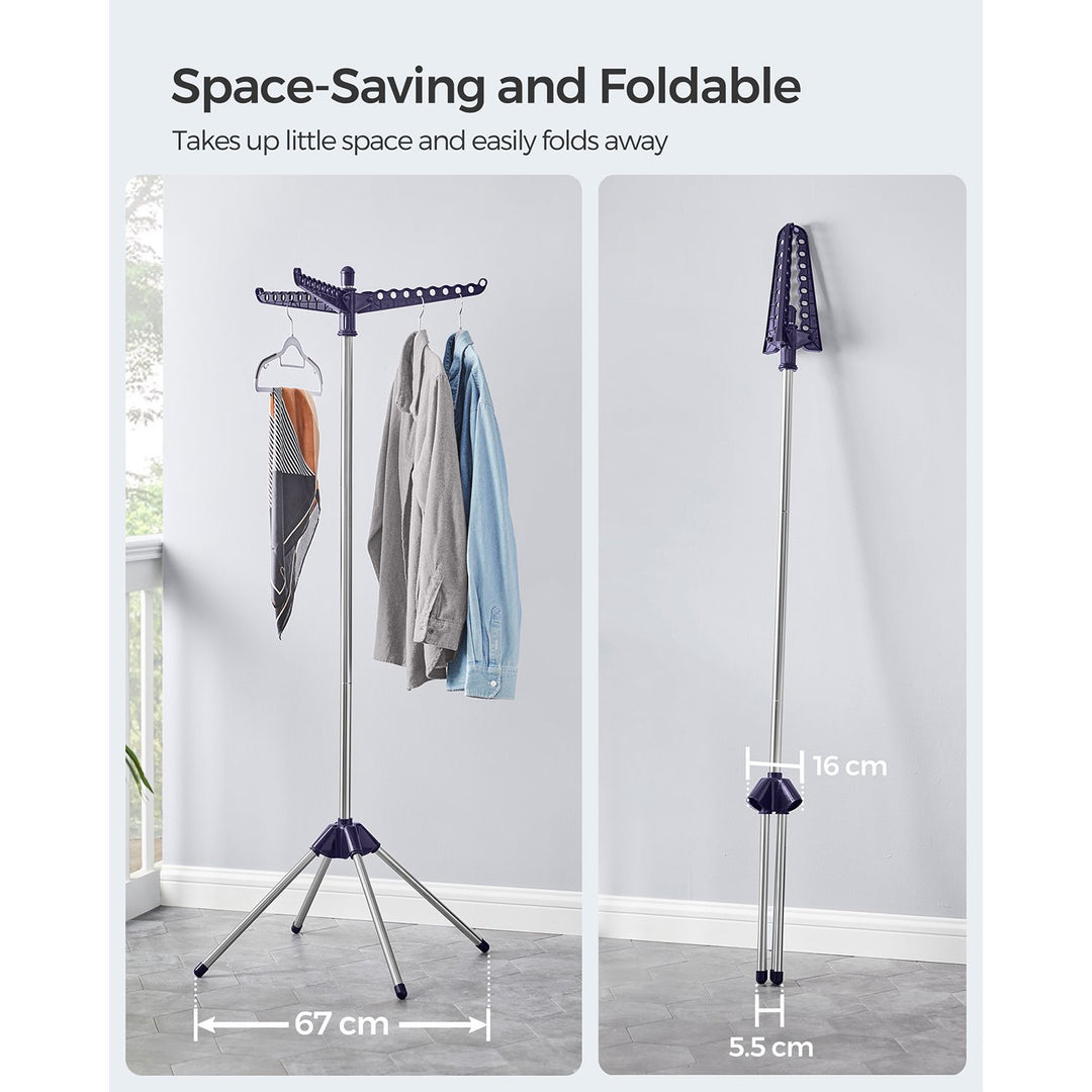 Clothes Airer with 3 Rotatable Arms