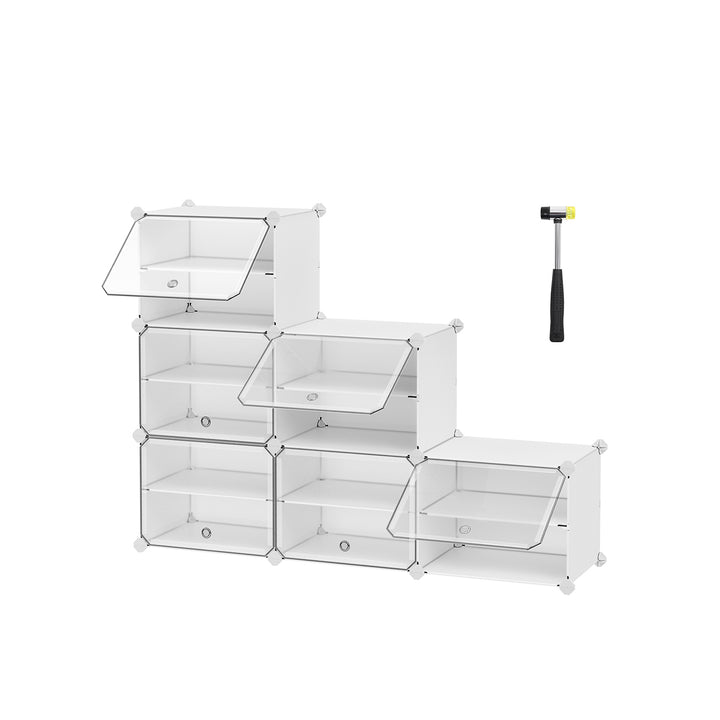 Interlocking Shoe Rack White