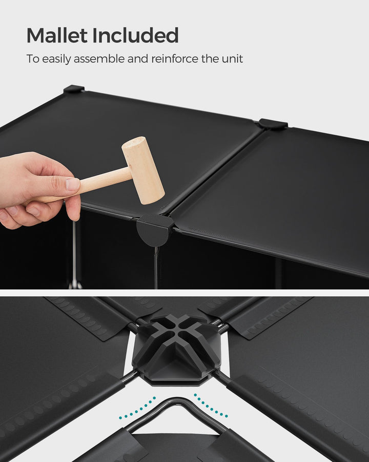 Non-Woven Fabric Cube Storage Unit with Storage Boxes