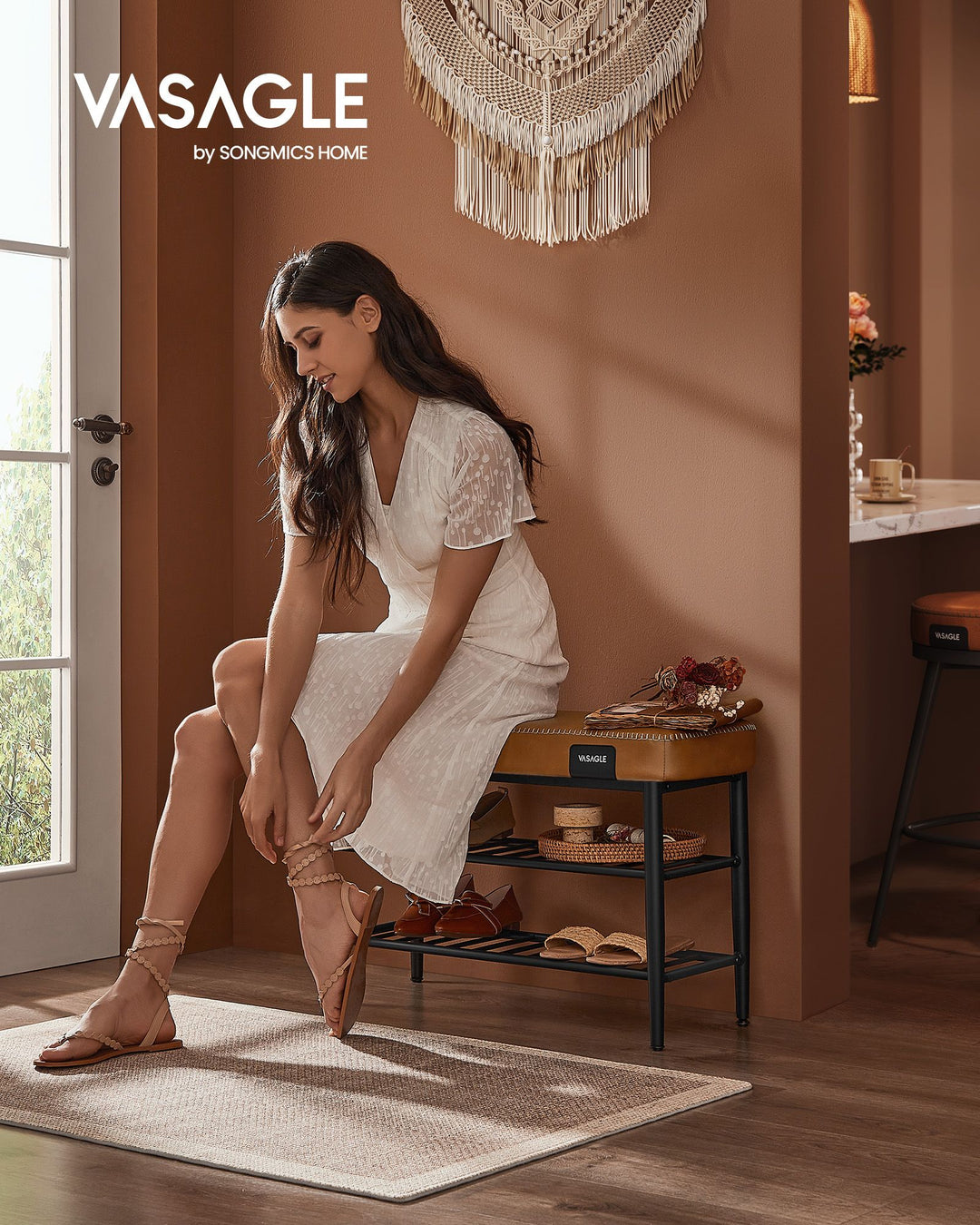 Shoe Bench Synthetic Leather