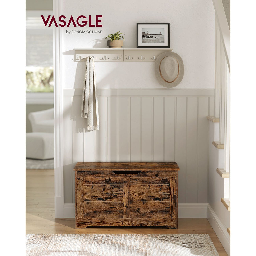 Storage Bench Rustic Brown 40 x 80 x 46 cm