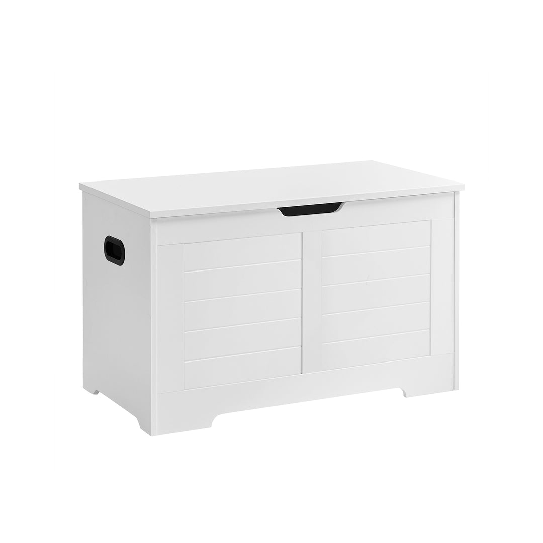 Storage Bench Matte White 40 x 100 x 46 cm