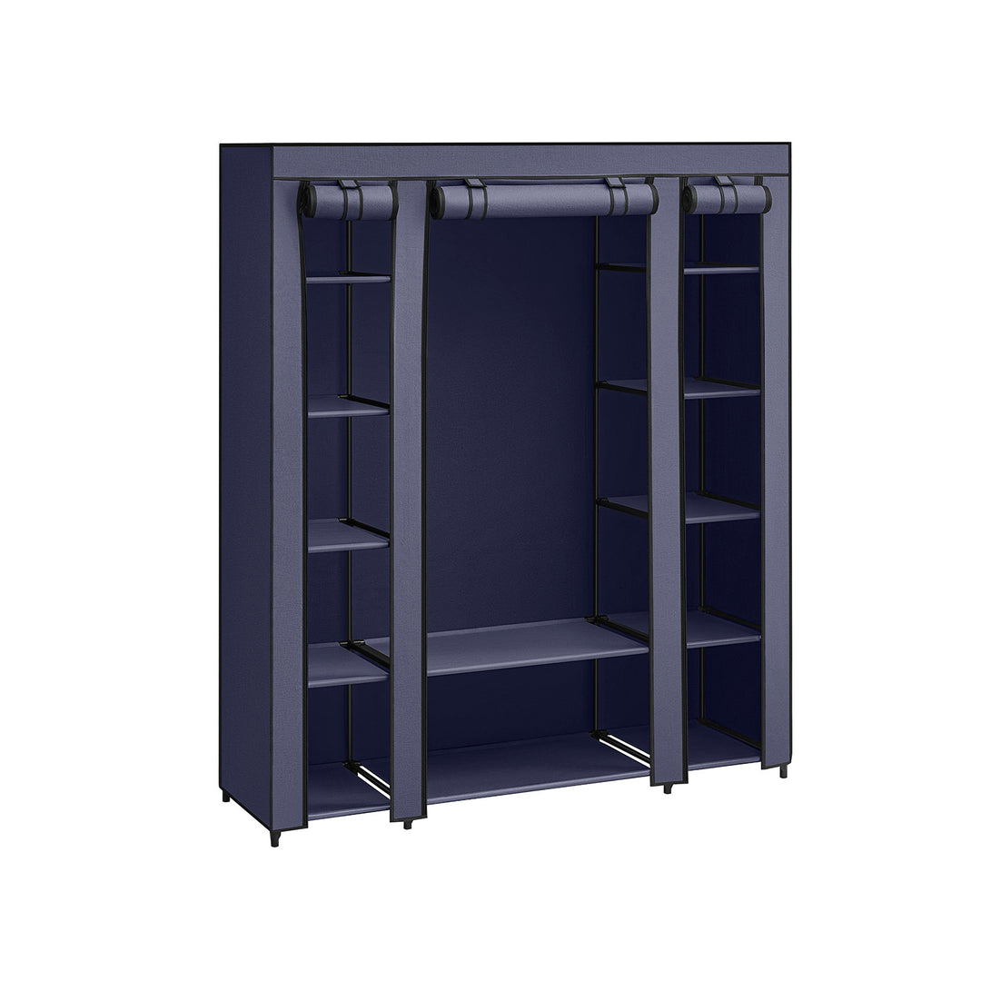 SONGMICS Fabric Wardrobe Navy Blue