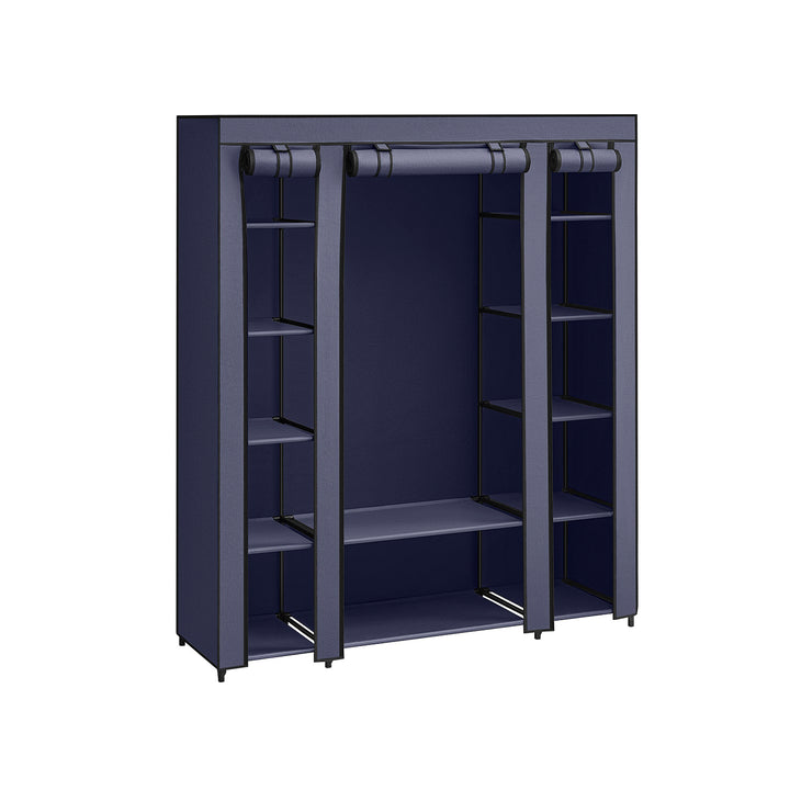 SONGMICS Fabric Wardrobe Navy Blue