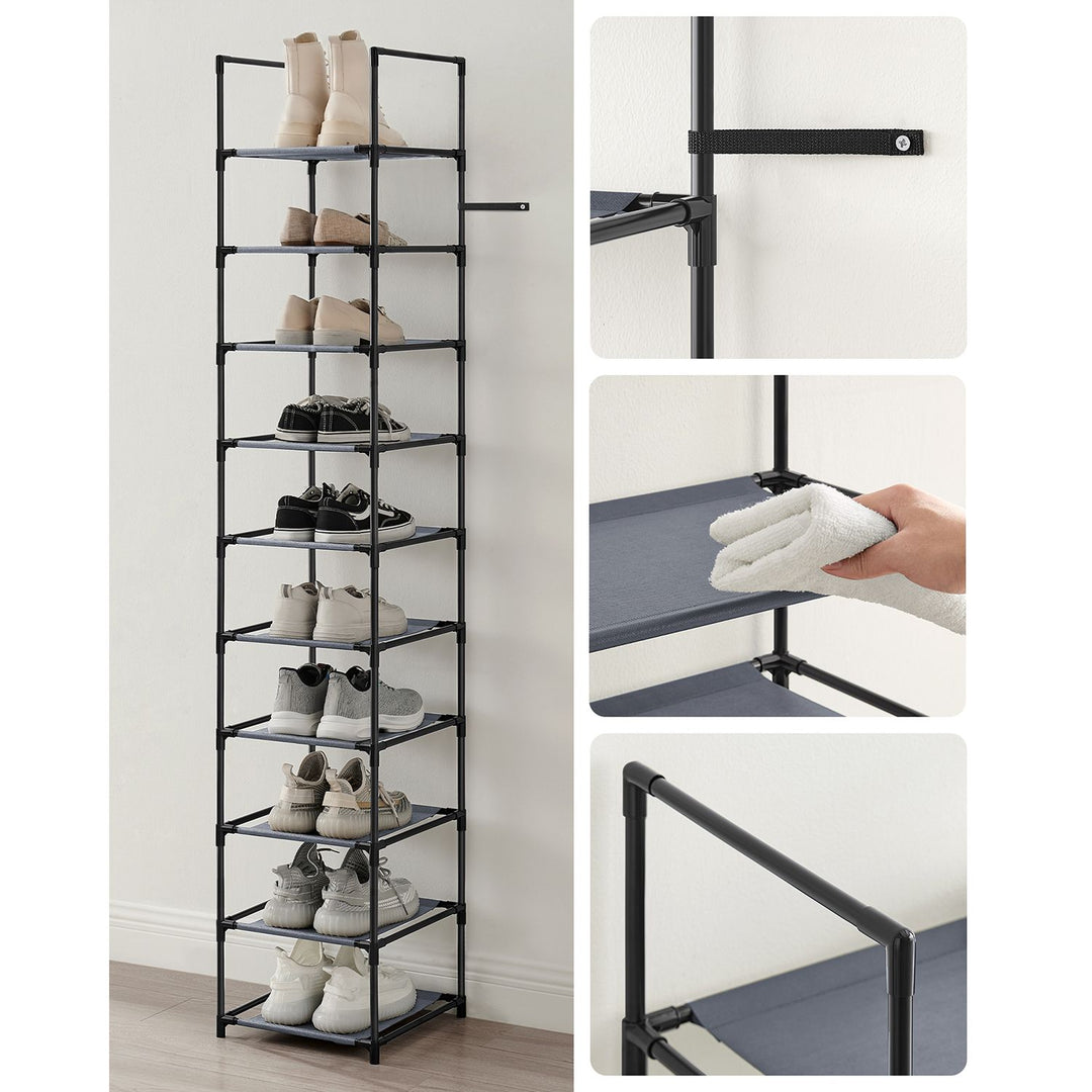10-Tier Shoe Rack 33 x 33 x 173 cm