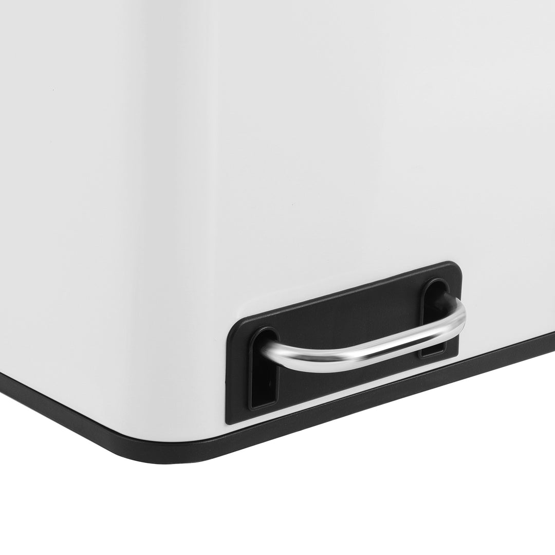 Triple Trash Can with Recycling Bin