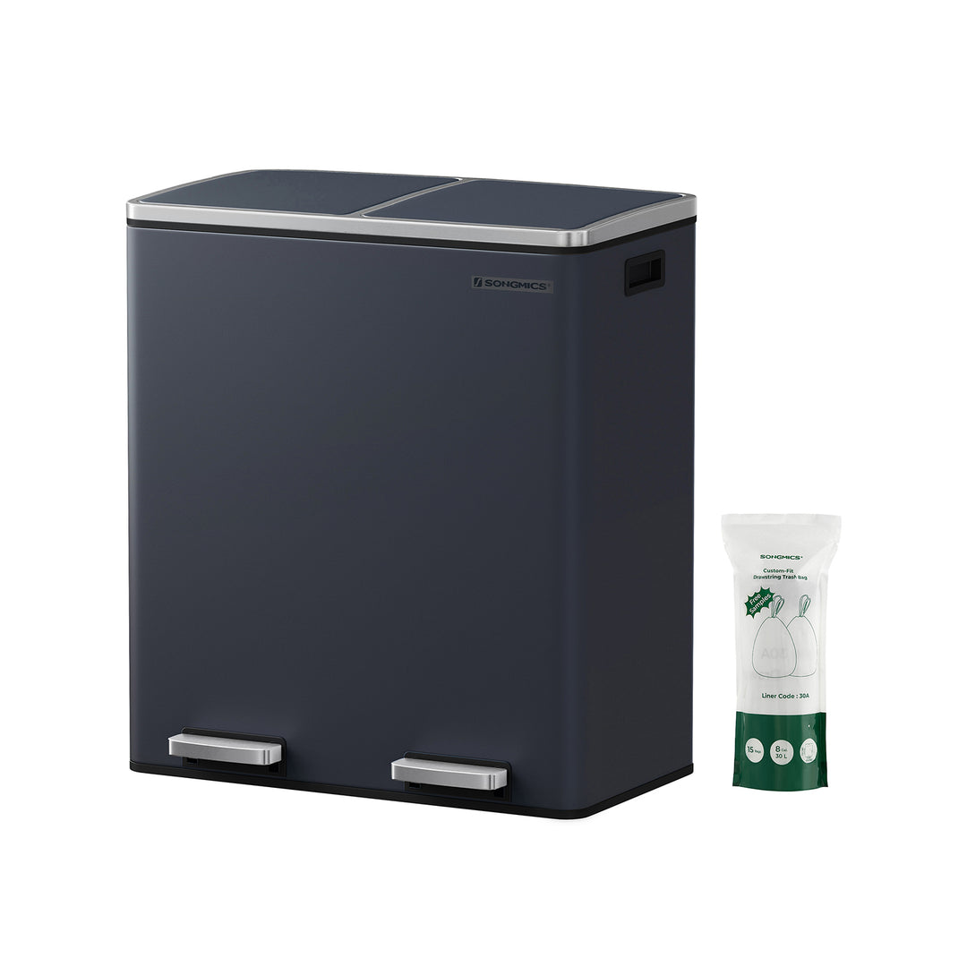 Double 30L Trash Can