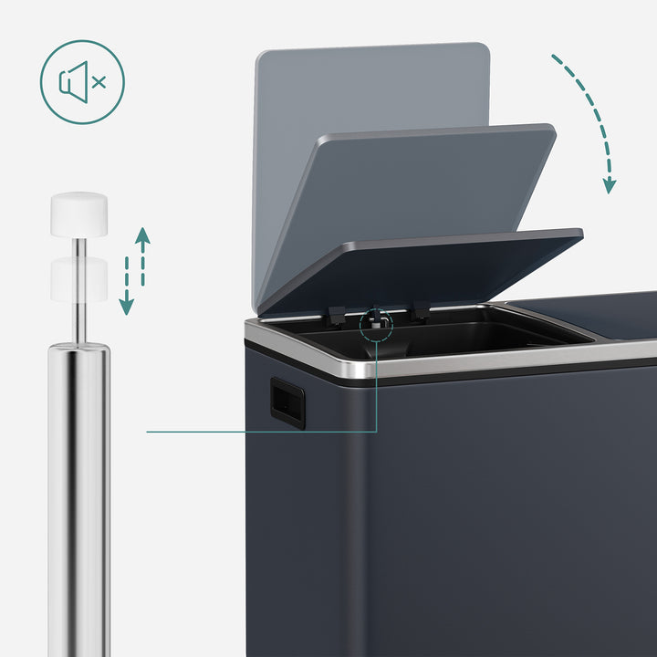 Double 30L Trash Can