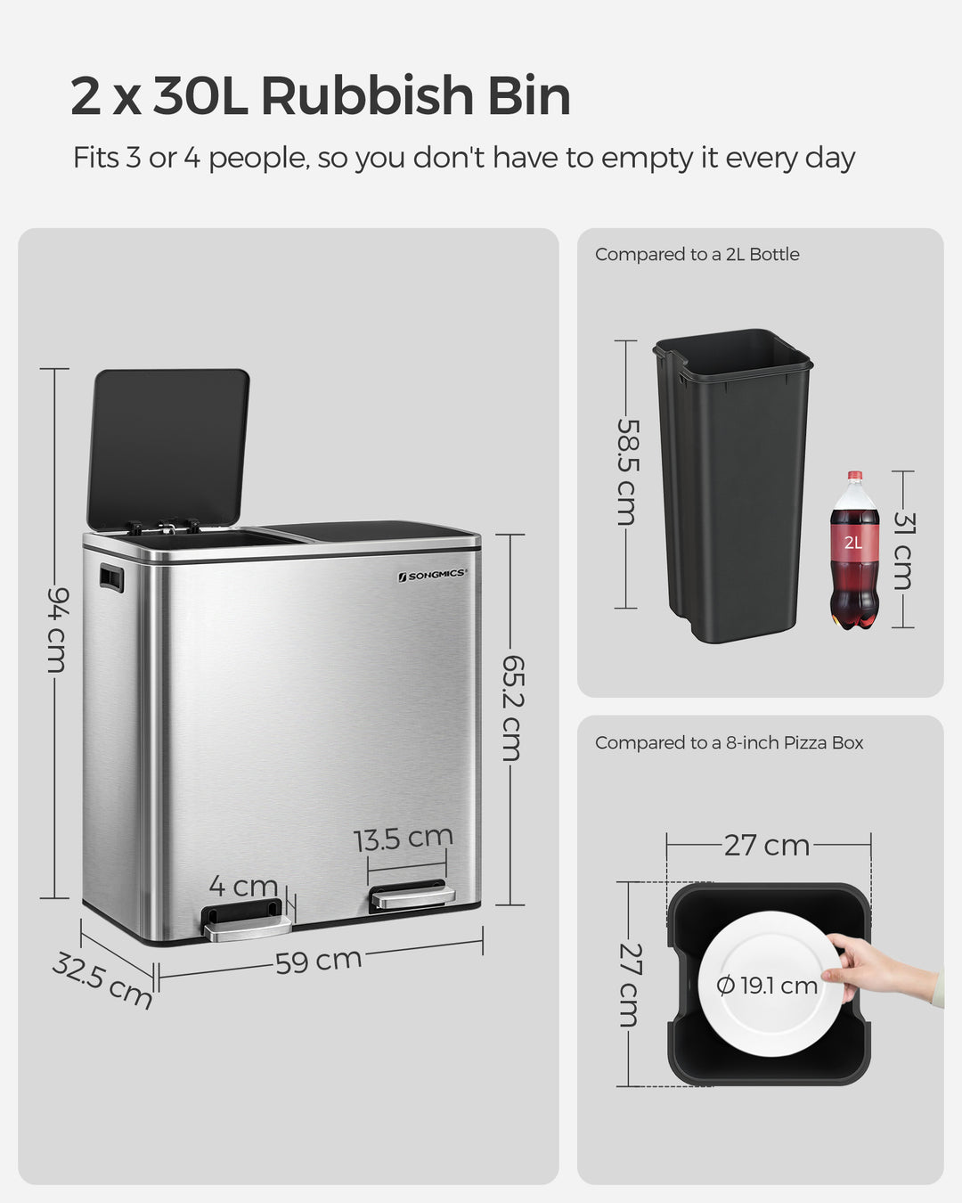 Double Rubbish Bin