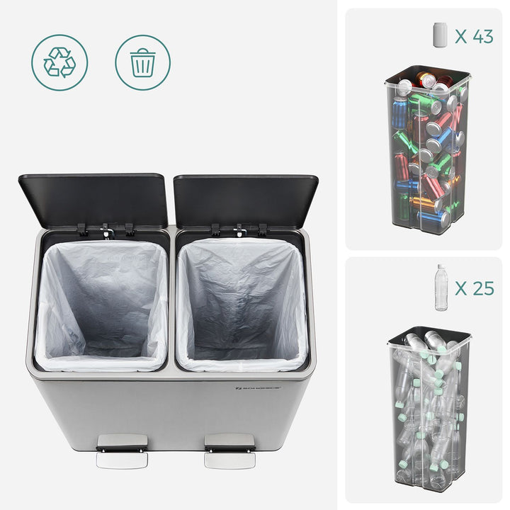 Double Rubbish Bin
