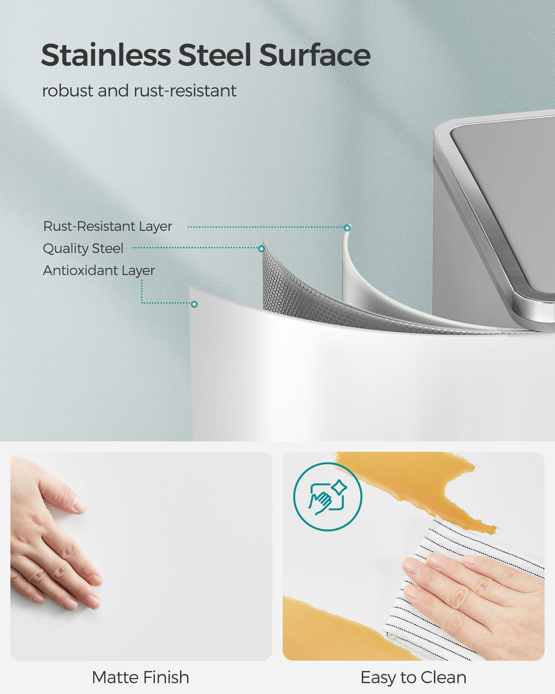 Dual Step Trash Can