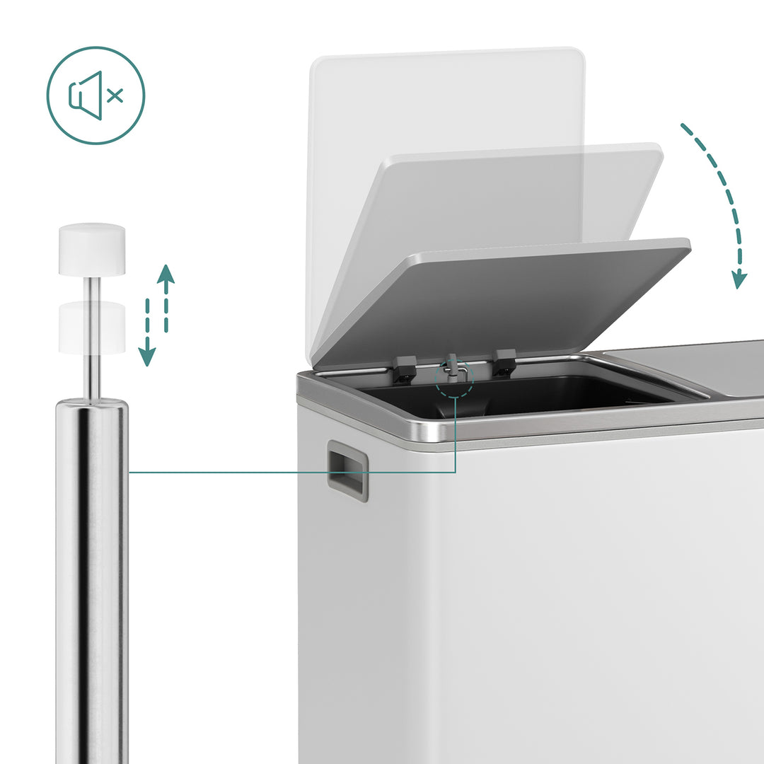 Dual Step Trash Can