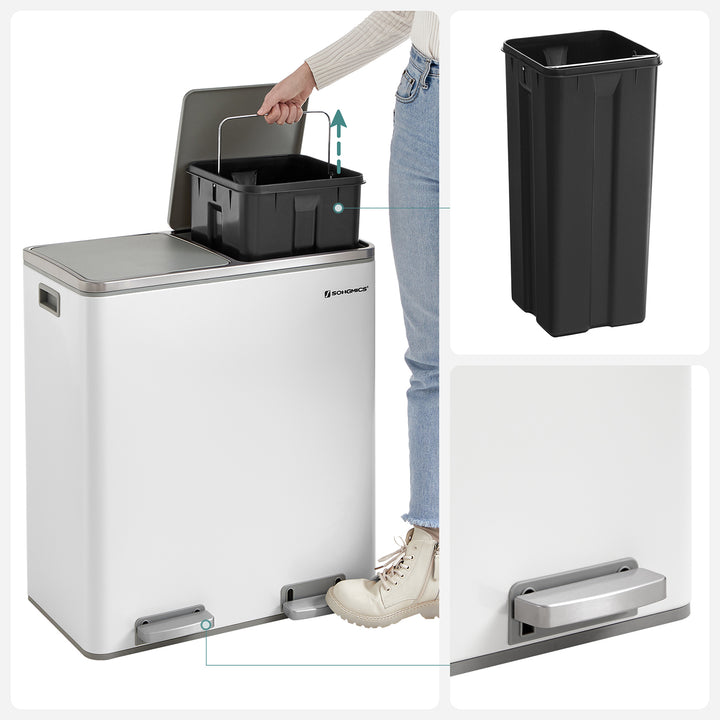 Dual Step Trash Can