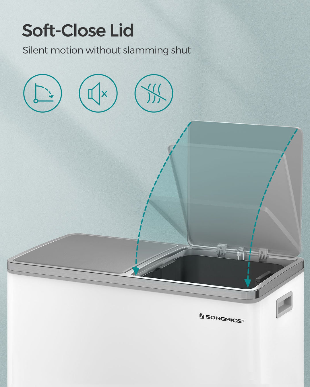 Dual Step Trash Can