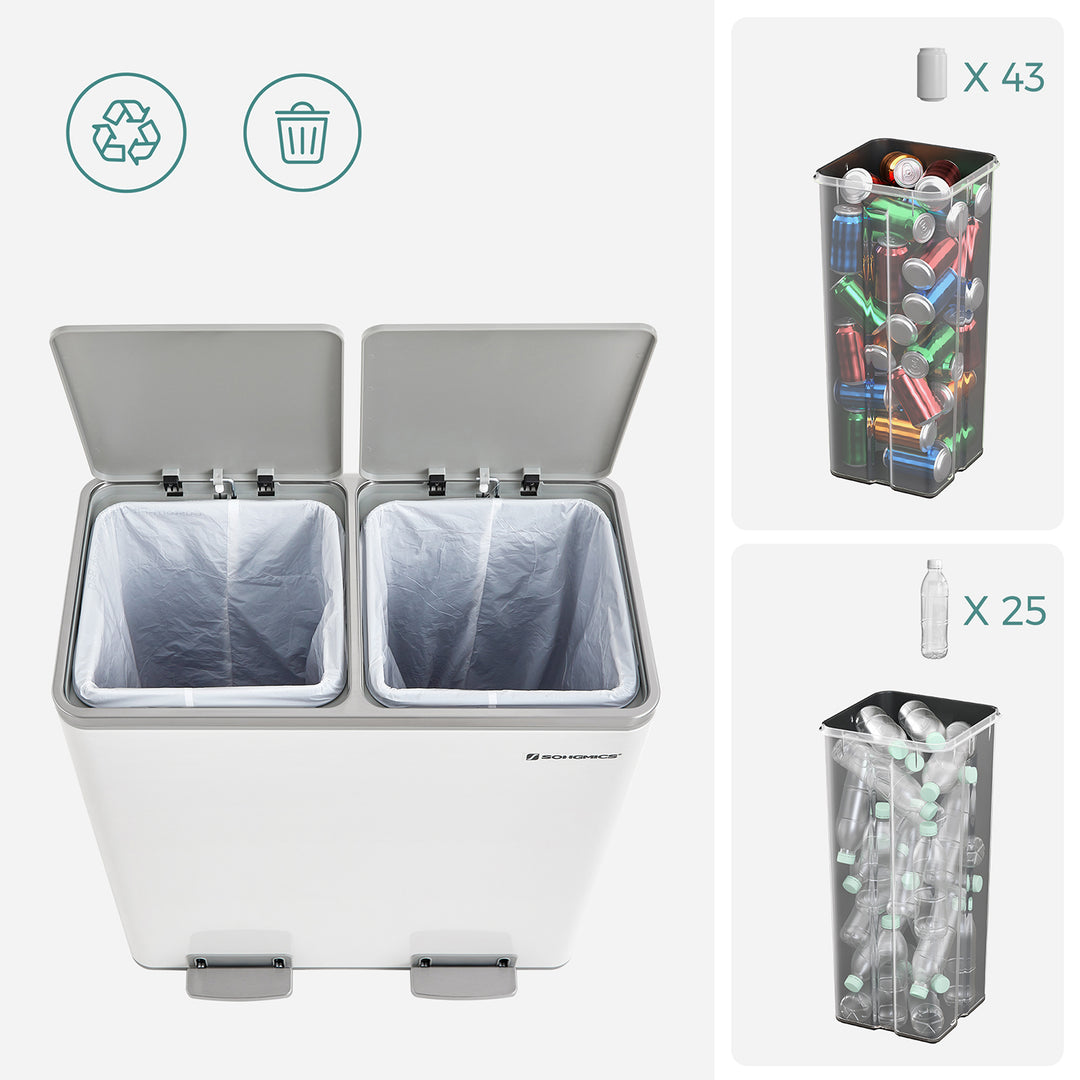 Dual Step Trash Can