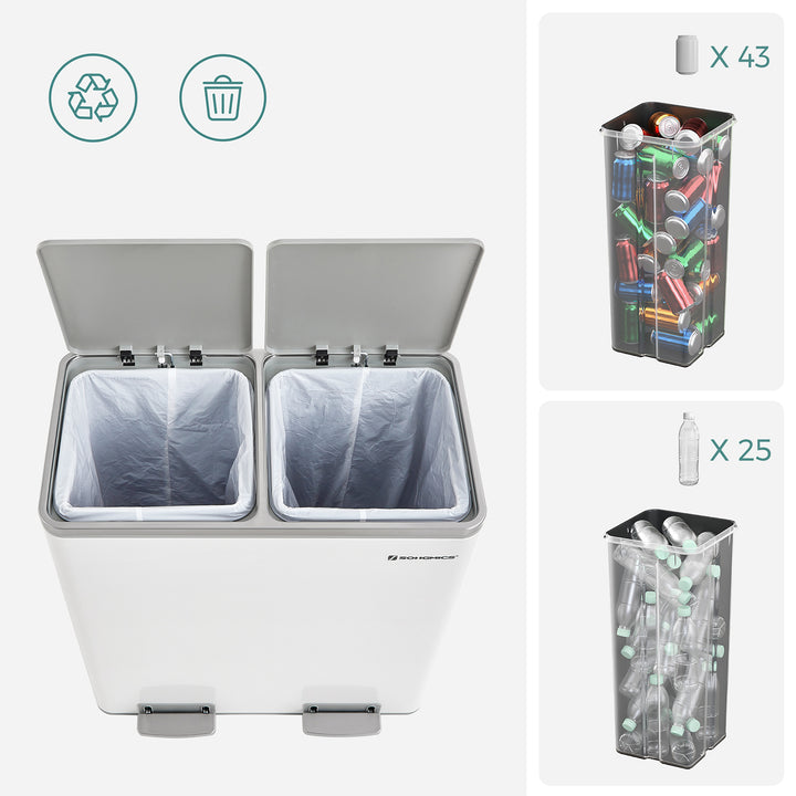 Dual Step Trash Can