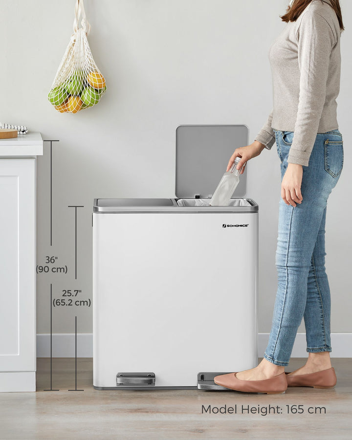 Dual Step Trash Can