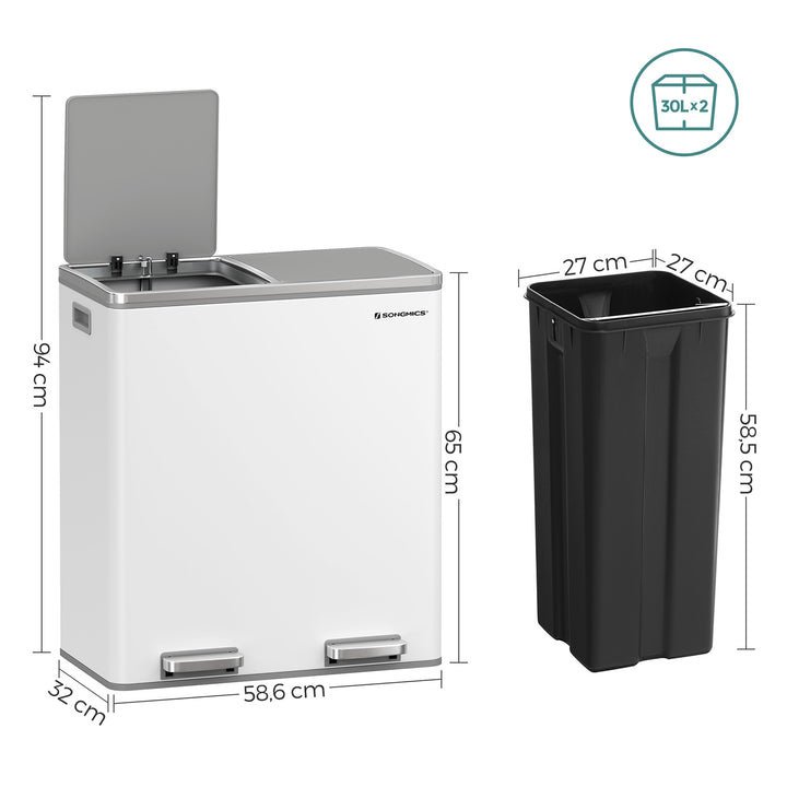 Dual Step Trash Can