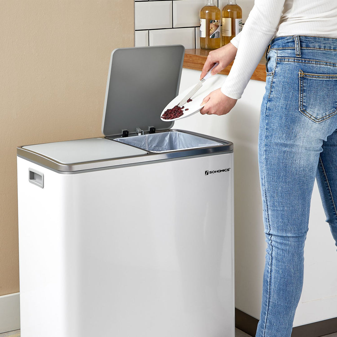 Dual Step Trash Can