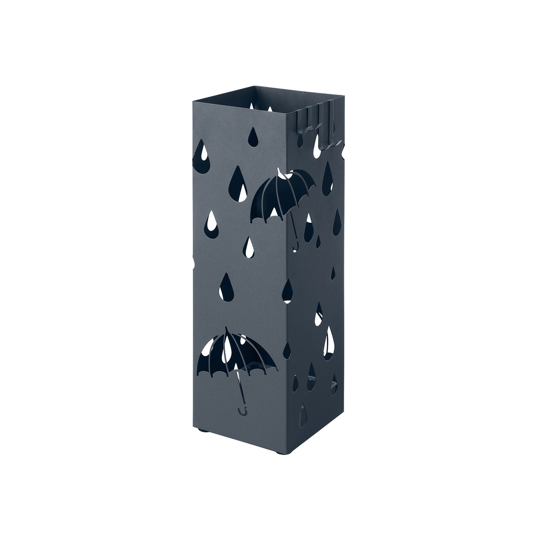 Grey Umbrella Stand Holder with Hooks