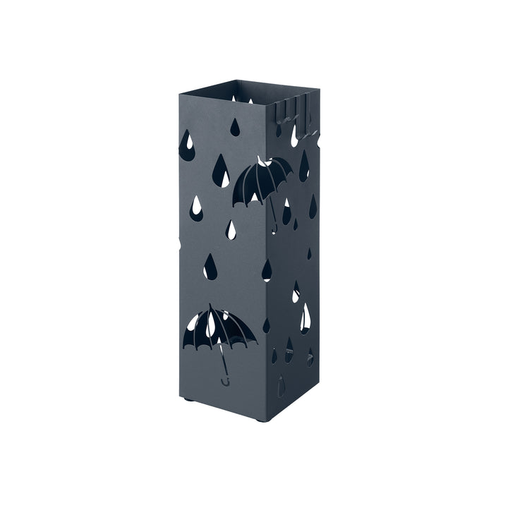 Grey Umbrella Stand Holder with Hooks