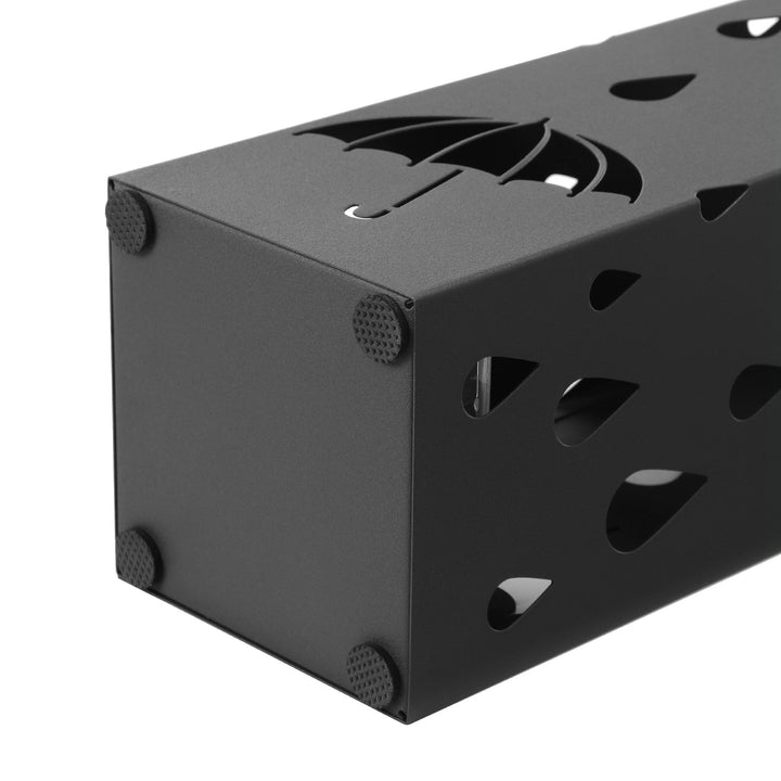 Grey Umbrella Stand Holder with Hooks