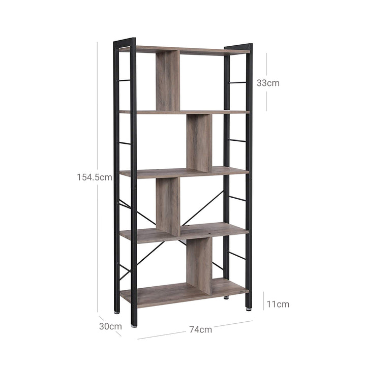 Large 4-Tier Bookcase