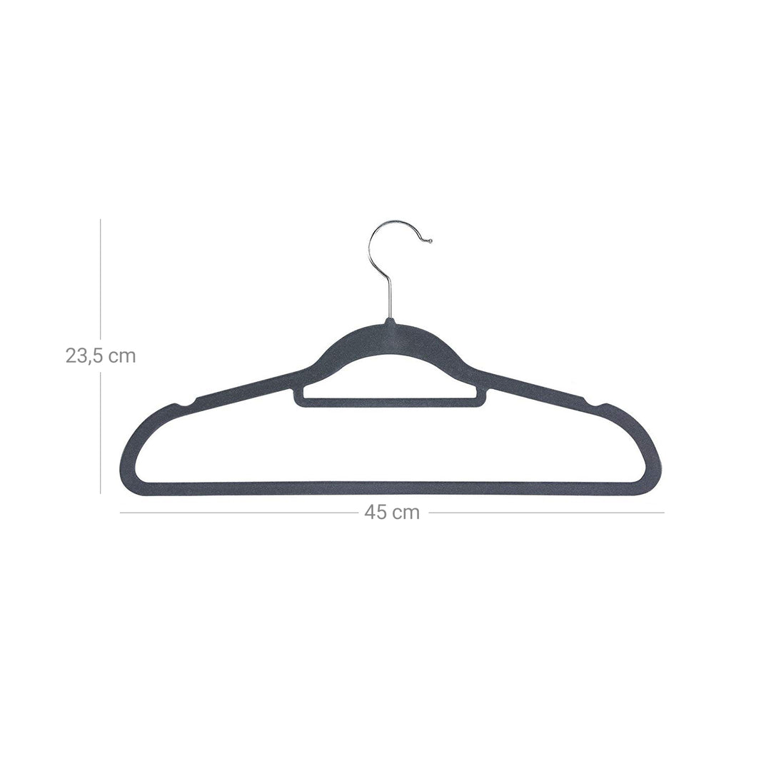 Light Grey Velvet Hangers