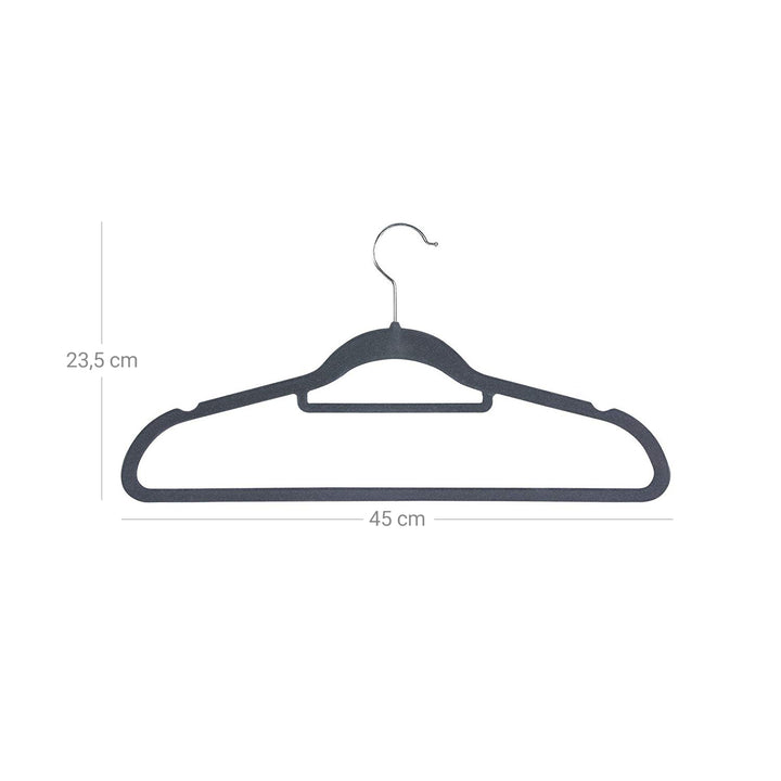 Light Grey Velvet Hangers