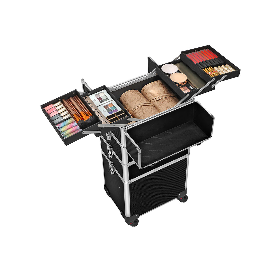 Lockable Rolling Makeup Case